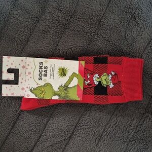 The Grinch Socks For Men, New With Tags